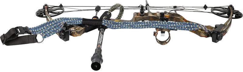 Sunya Paracord Compound Bow Sling with V2 Upgraded Magnetic Connection System. Lightweight Hands Free Shoulder Carrying Sling for Bow Hunting, Field Archery and 3D - Image 4